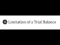 15- Limitation of a Trial Balance