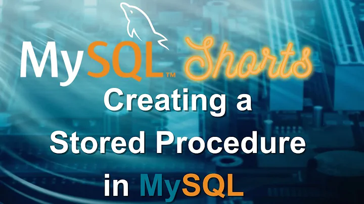 Episode-026 - Creating a Stored Procedure in MySQL