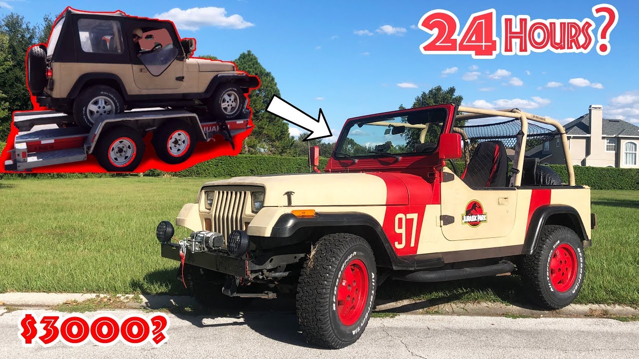 I Built The Worlds Cheapest Jurassic Park Jeep In 24 Hours