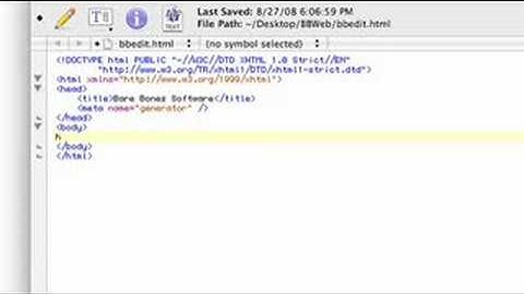 BBEdit Werbefilmchen