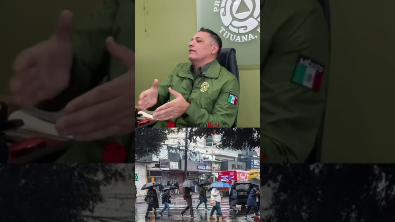 Protección Civil alerta: Lluvias previstas para el 31 de diciembre y 1 de enero en Tijuana.