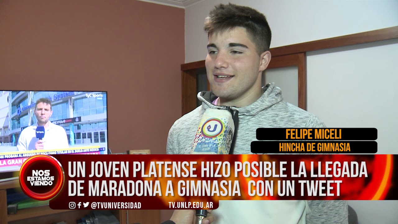 universidad nacional de la plata brasileiros #NEV | UN JOVEN PLATENSE HIZO POSIBLE LA LLEGADA DE MARADONA A GIMNASIA CON UN TWEET