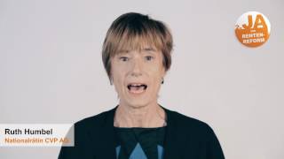 Ja Zur Rentenreform Ruth Humbel