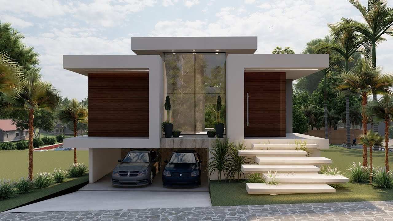 PLANTA 217 - CASA TERREA COM GARAGEM SUBTERRANEA EM TERRENO 15X40 - 280M2 DE ÁREA CONSTRUÍDA