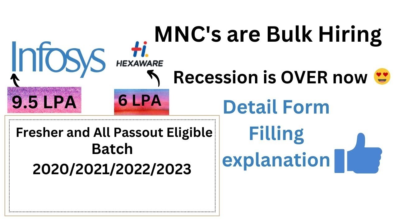 Infosys Recruitment | Hexaware 2020,2021,2022,2023 |  OFF Campus Placements | 