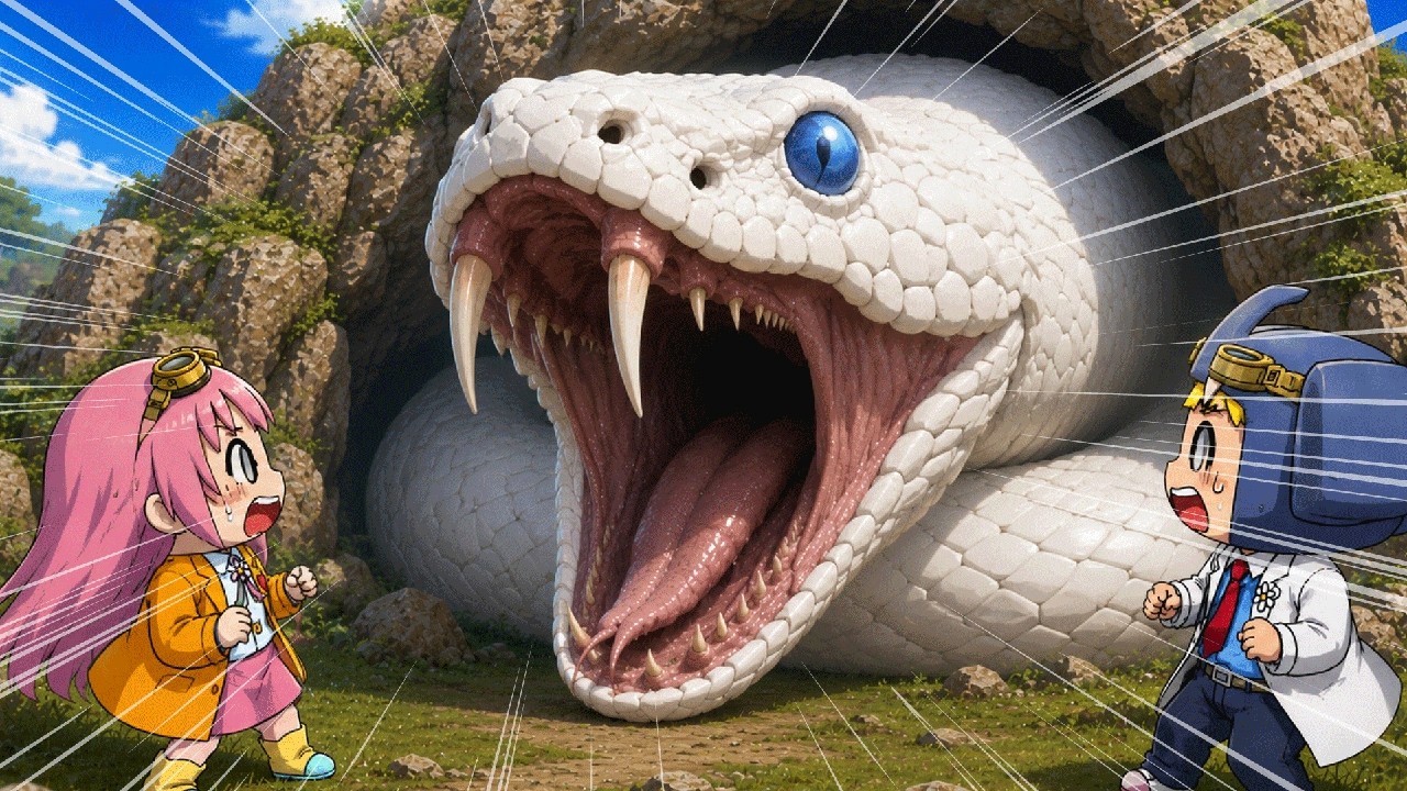 Running Away from a Giant Snake in Roblox [Roblox] [Hanchan Lab