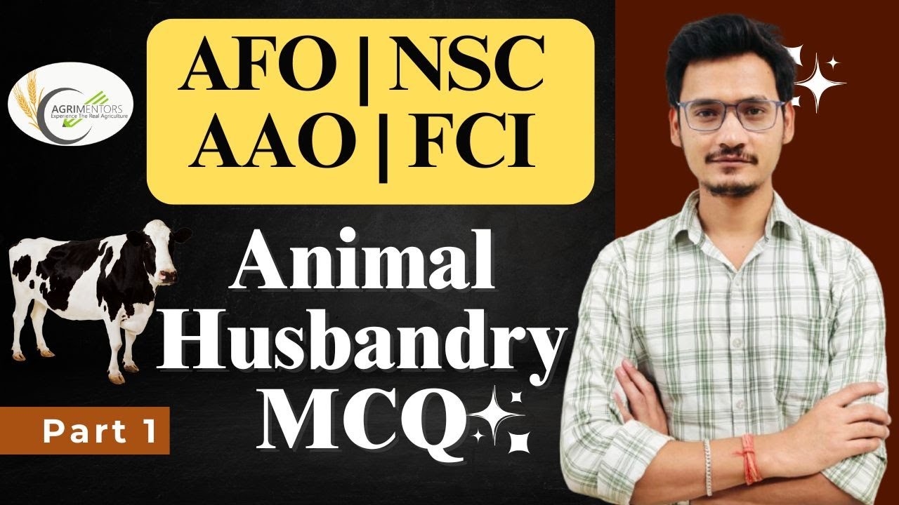 Fci Animal Example Animal Husbandry MCQ Series | AFO | NSC | AAO | FCI - YouTube