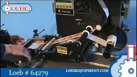 Pressure Sensitive Labeler - Label Aire Model 2115CDL - Loeb # 64279