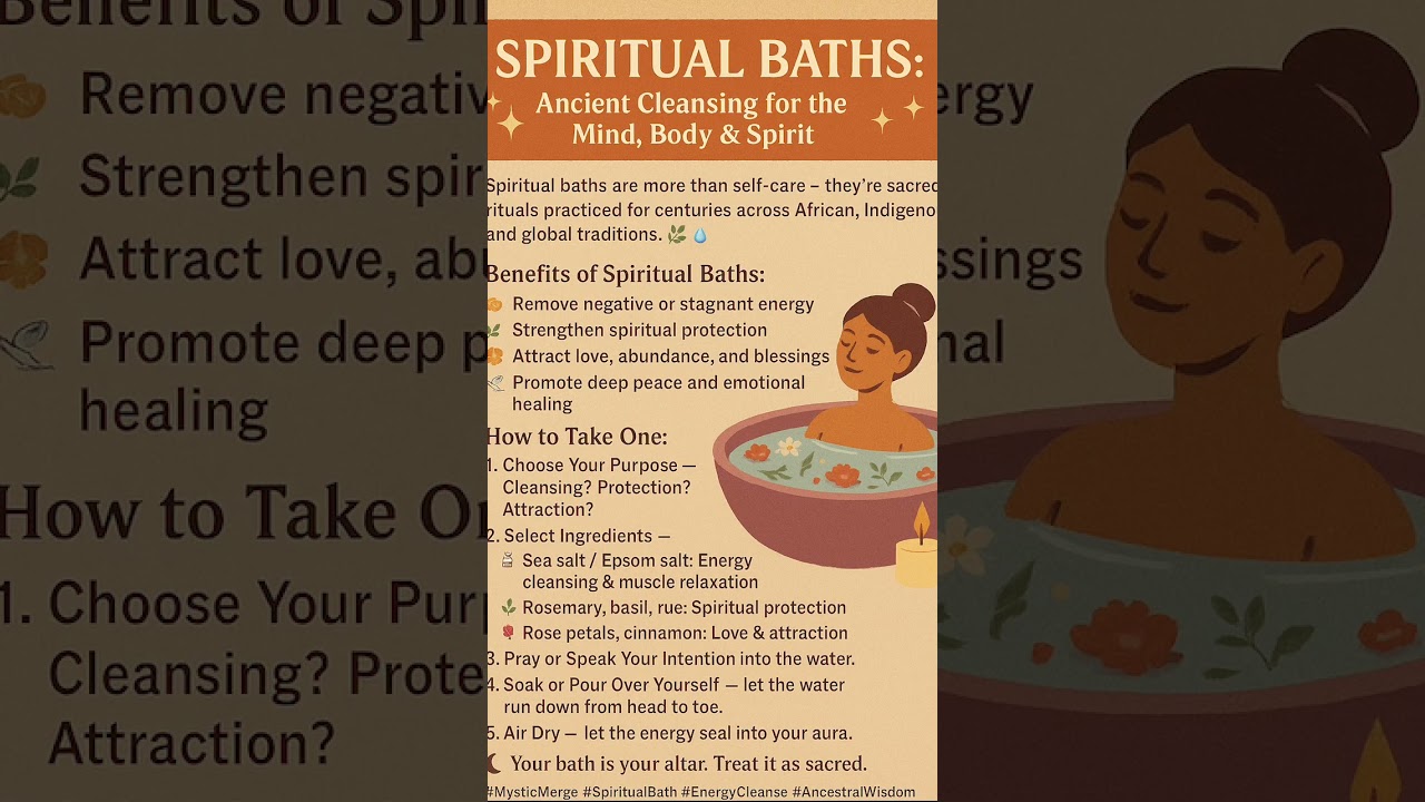 ✨ SPIRITUAL BATHS: Ancient Cleansing for the Mind, Body & Spirit ✨