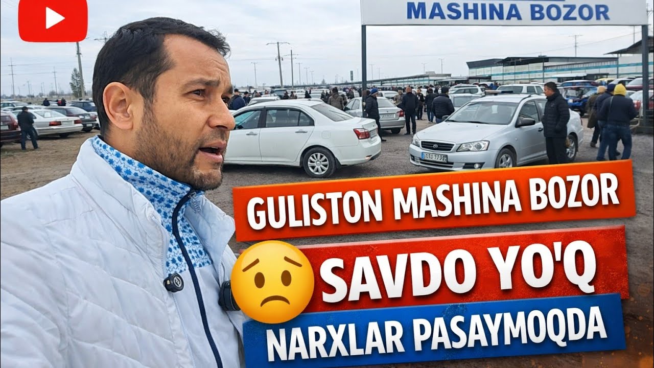 Guliston mashina bozor savdo yoq 2-qism 21.02, 2026