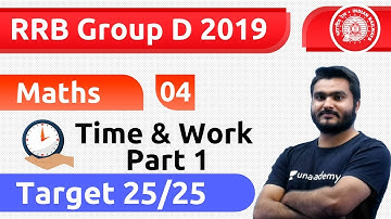 7:00 PM - RRB Group D 2019 | Maths by Sourabh Sir | Time & Work (Part-1)