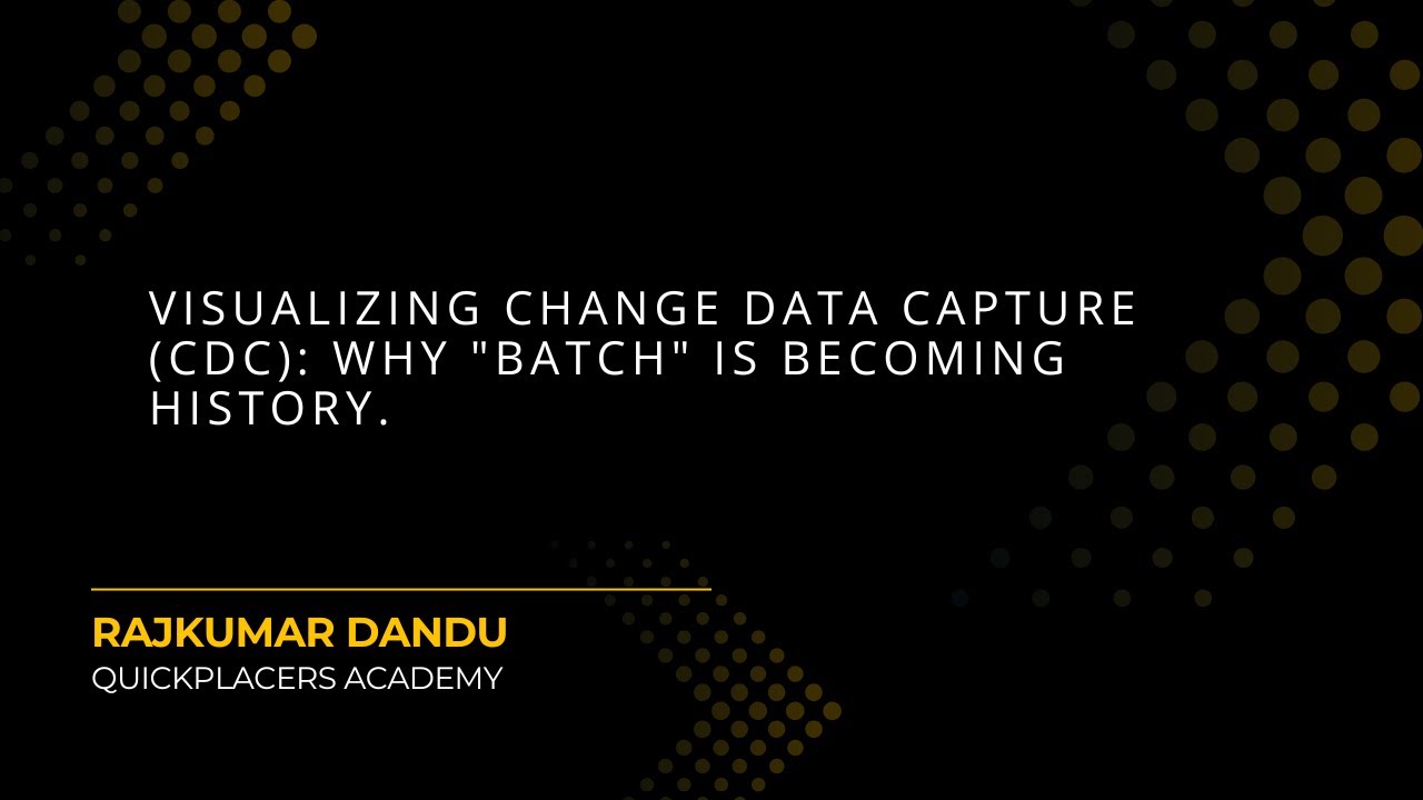 Change Data Capture (CDC) Explained Simply | Batch vs. Real-Time Data ...