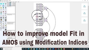 how to improve model fit in AMOS