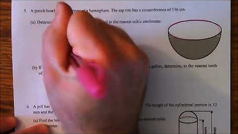 Geometry - Unit #10, Lesson #10 - Volume of Spheres