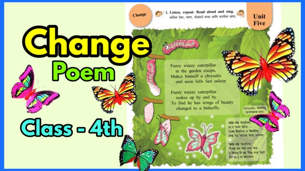 Change Poem Class 4th Page No 64 Subject English Fuzzy Wuzzy  Change Poem Class 4th Page No 64 Subject English Fuzzy Wuzzy