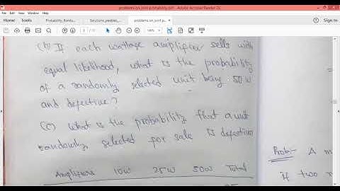 Lecture 20: Problems on Total probability and Bayes theorem/PTSP/ 2 ECE/JNTU
