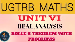 ROLLE'S THEOREM #rollestheorem #ugtrbmaths #brtemaths @AadhiranAcademy