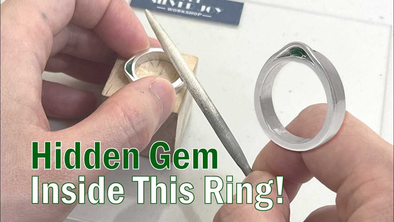 💍 DIY Secret Tunnel Silver Clay Ring | Unique Handmade Jewelry Tutorial for Beginners ✨