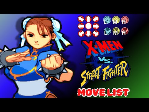 XM vs SF -  Chun Li Move List