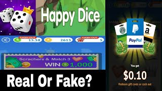 Happy Dice Real Or Fake ? Full Review. screenshot 4
