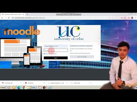 University of Cebu_How to log in to moodle