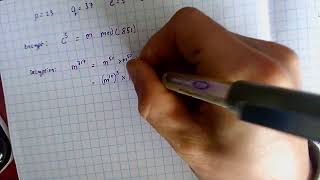 Powers in Modular arithmetic: RSA Project