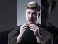 mrbeast felt hungry after dancing, so he started eating.