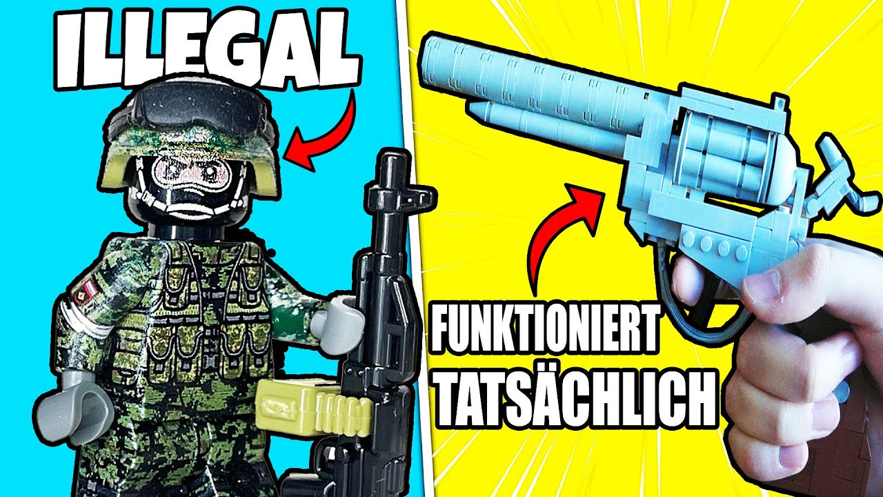 Ich habe CRIMINAL LEGO-Waffen gebaut...