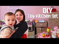 Sustainable Toys: We Made DIY Kitchen Set Out Of Recycled Materials