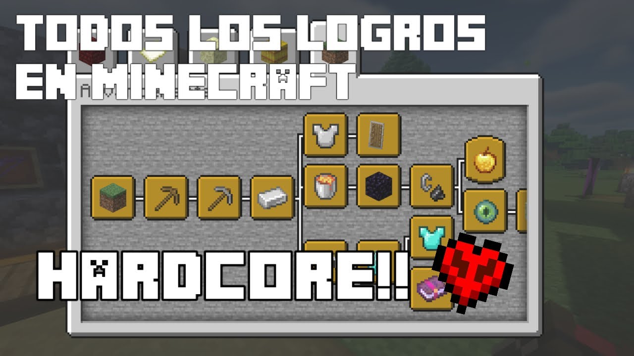 🔴 Todos los logros en Minecraft HARDCORE!!! 😱 | Directo 61