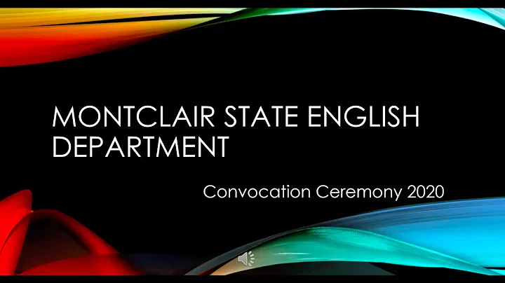 English Department Convocation 2020