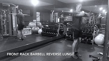 Front Rack Barbell Reverse Lunge - Upside Strength Exercise Library