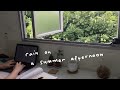 study with me (on a rainy afternoon) | 1 hour, real time