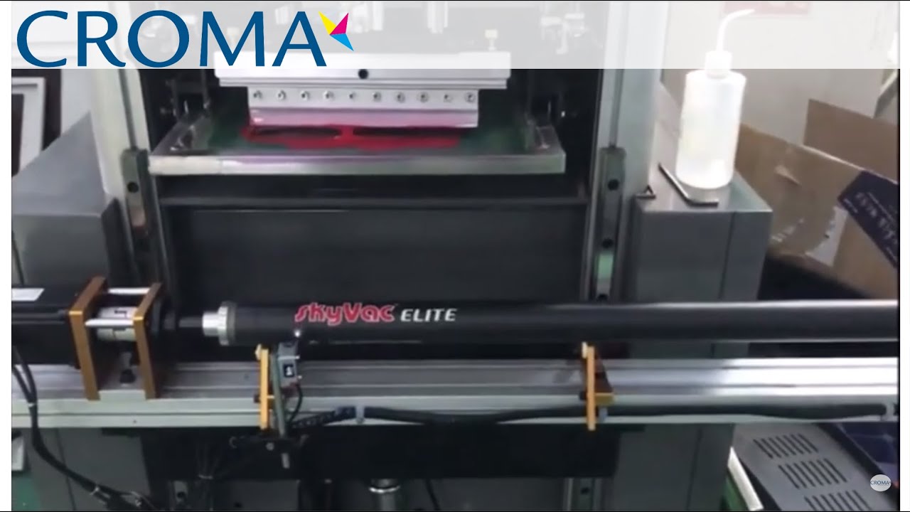 Impresion sobre tubos con máquina semiautomática