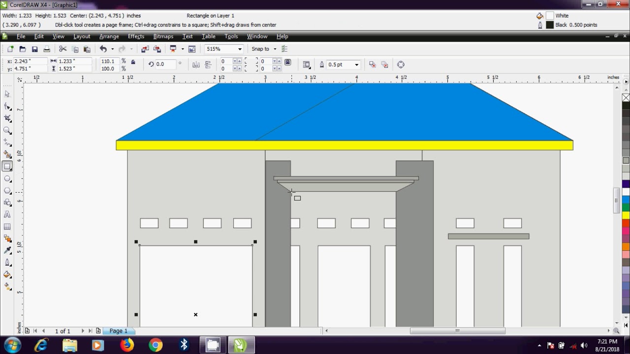 Cara Mudah Desain Rumah Dengan Aplikasi Coreldraw YouTube