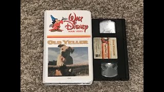 Opening & Closing To Old Yeller 1981 Vhs Walt Disney Home Video