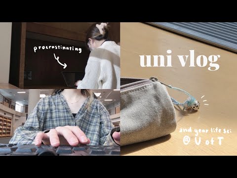 college days in my life: library, studying, productive procrastination | university of toronto vlog