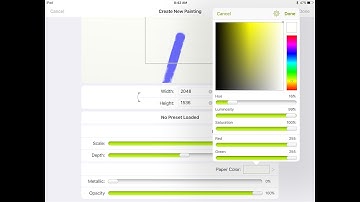 Canvas Settings in ArtRage for iOS