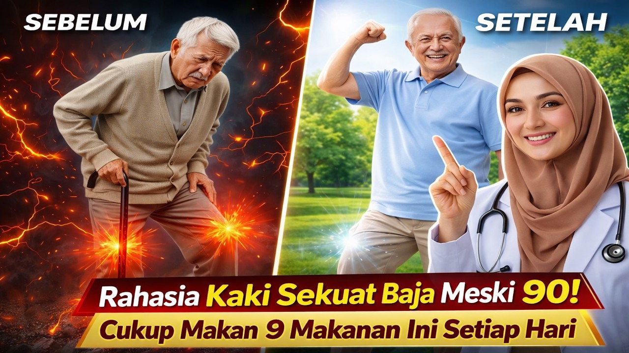 Rahasia Kaki Sekuat Baja Meski Usia 90! Cukup Makan 9 Makanan Ini Setiap Hari