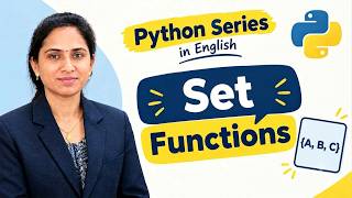 Set Functions  in Python in English | Python Set Data Type Explained | CodeWithBhagyashri
