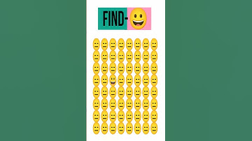 Find the 😀. Comment answer 😯🌍😁🎁😁😃#trending #ytshorts #shorts #maths #puzzle #game #squidgame