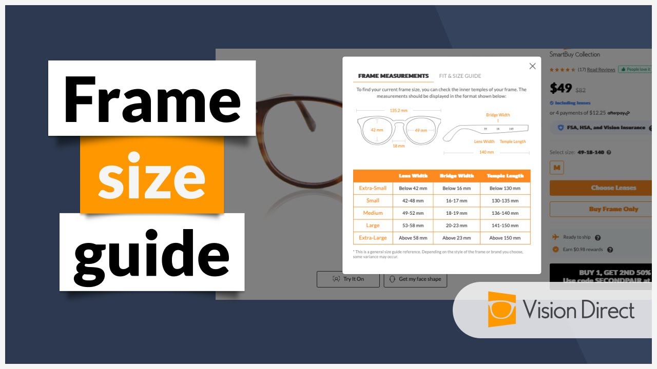 How to find your frame size