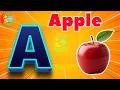 ⭐️🎶A is for Apple 🍎 ABC Phonics Song | 123 Numbers Song | Rainbow 🌈 Song