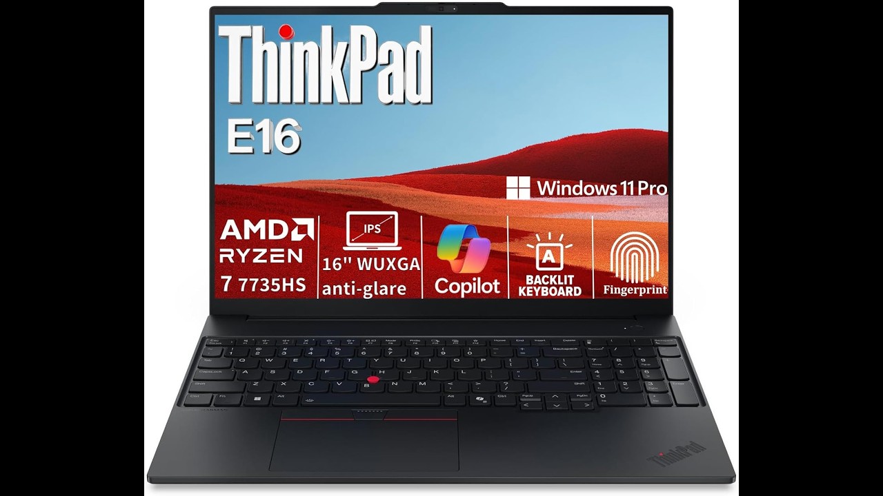 Lenovo ThinkPad E16 Gen 2 Review 💻 Ryzen 7 7735HS, 32GB DDR5