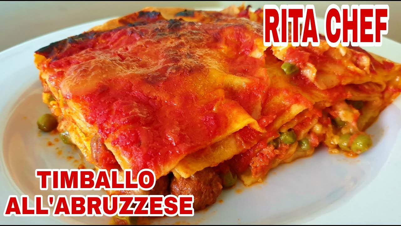 TIMBALLO DI SCRIPPELLE ALL' ABRUZZESE⭐RITA CHEF | Un Trionfo di gusto.