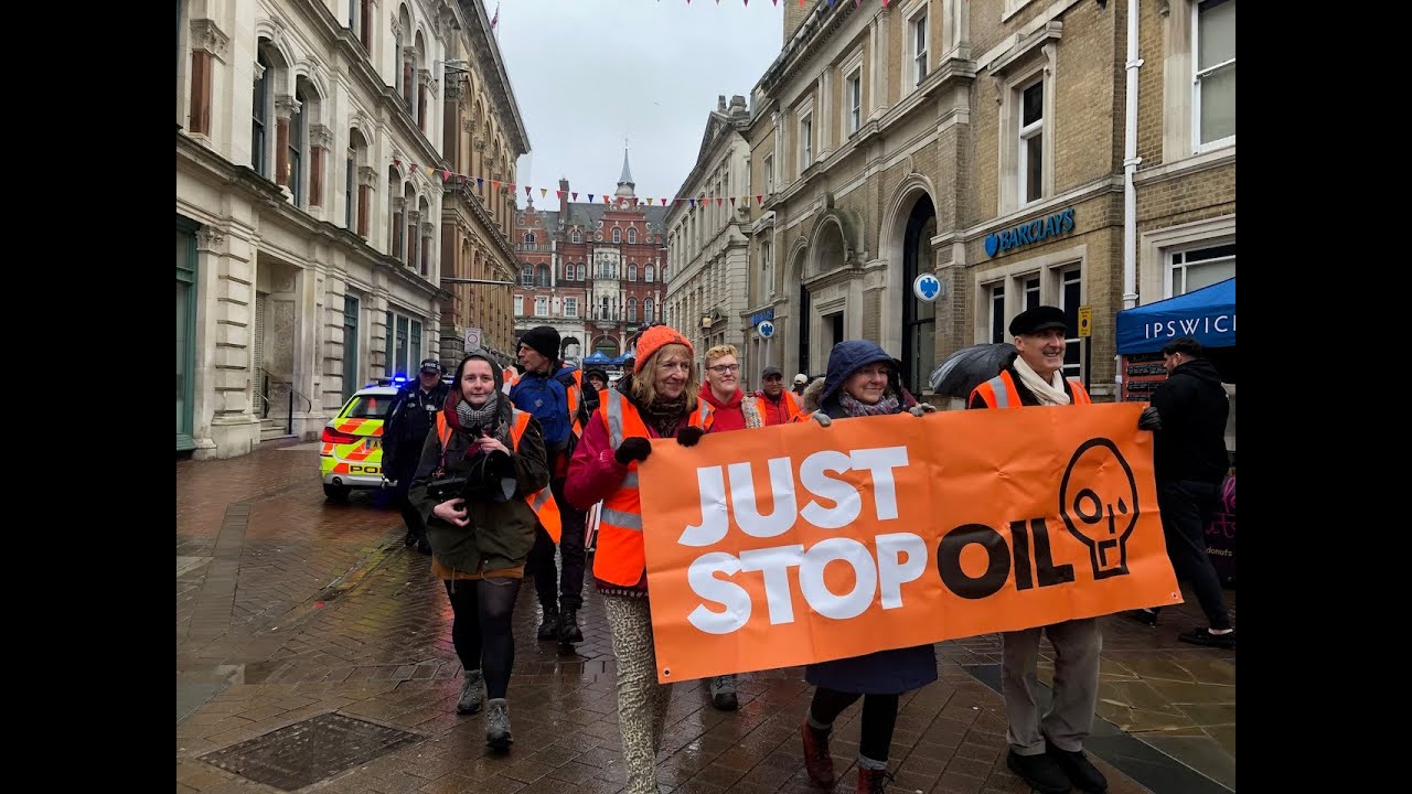 Just Stop Oil - Ipswich Slow March - 18 Mar 2023
