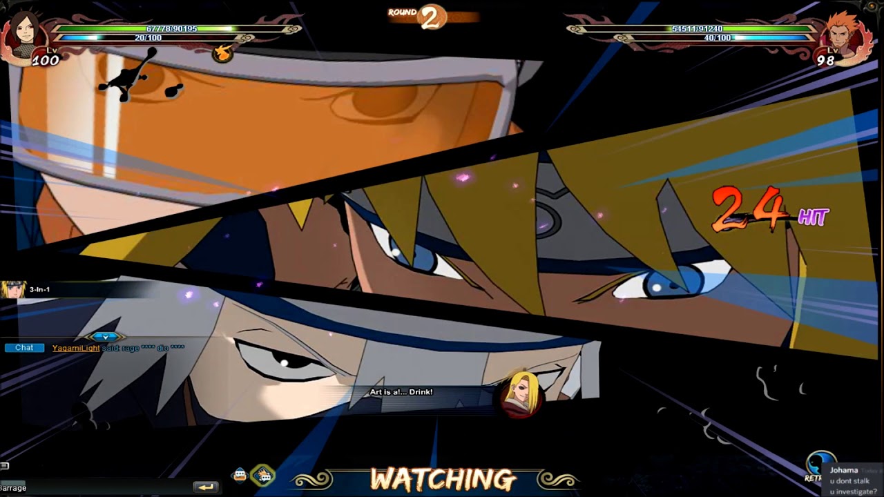 Naruto Online [Space-Time] NineYang vs Oni + Two Bonus Fights