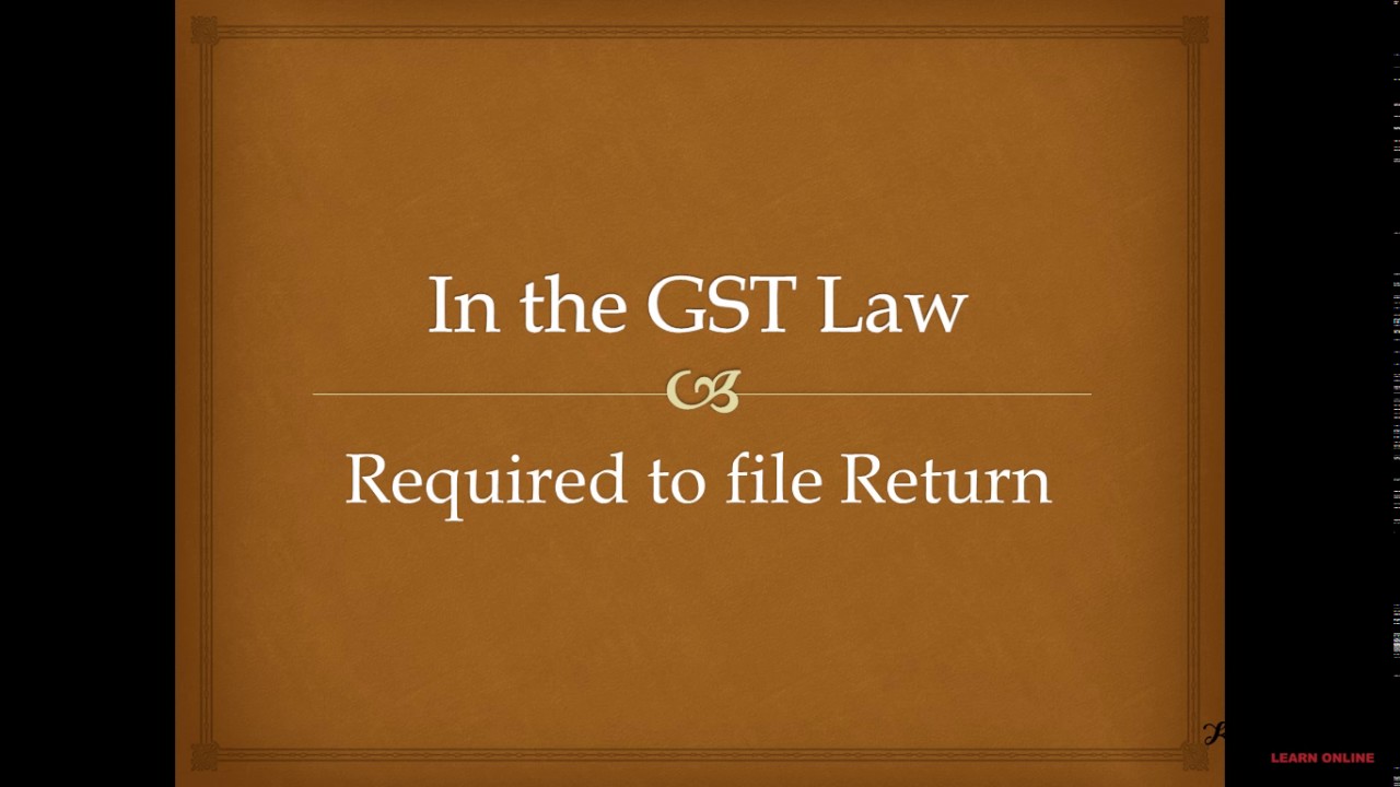 GST Return Form