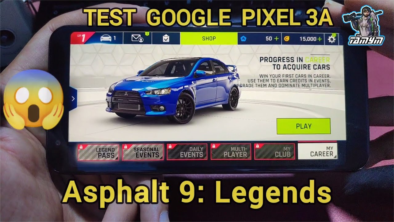 Google Pixel 3a Test Game Asphalt 9 Gameplay HDR EXTREME 60 FPS