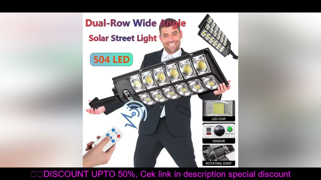 Organic Glass External Lamp Solar Outdoor Led Spotlight 504LED Reflectors Solar Fountain for Farm De